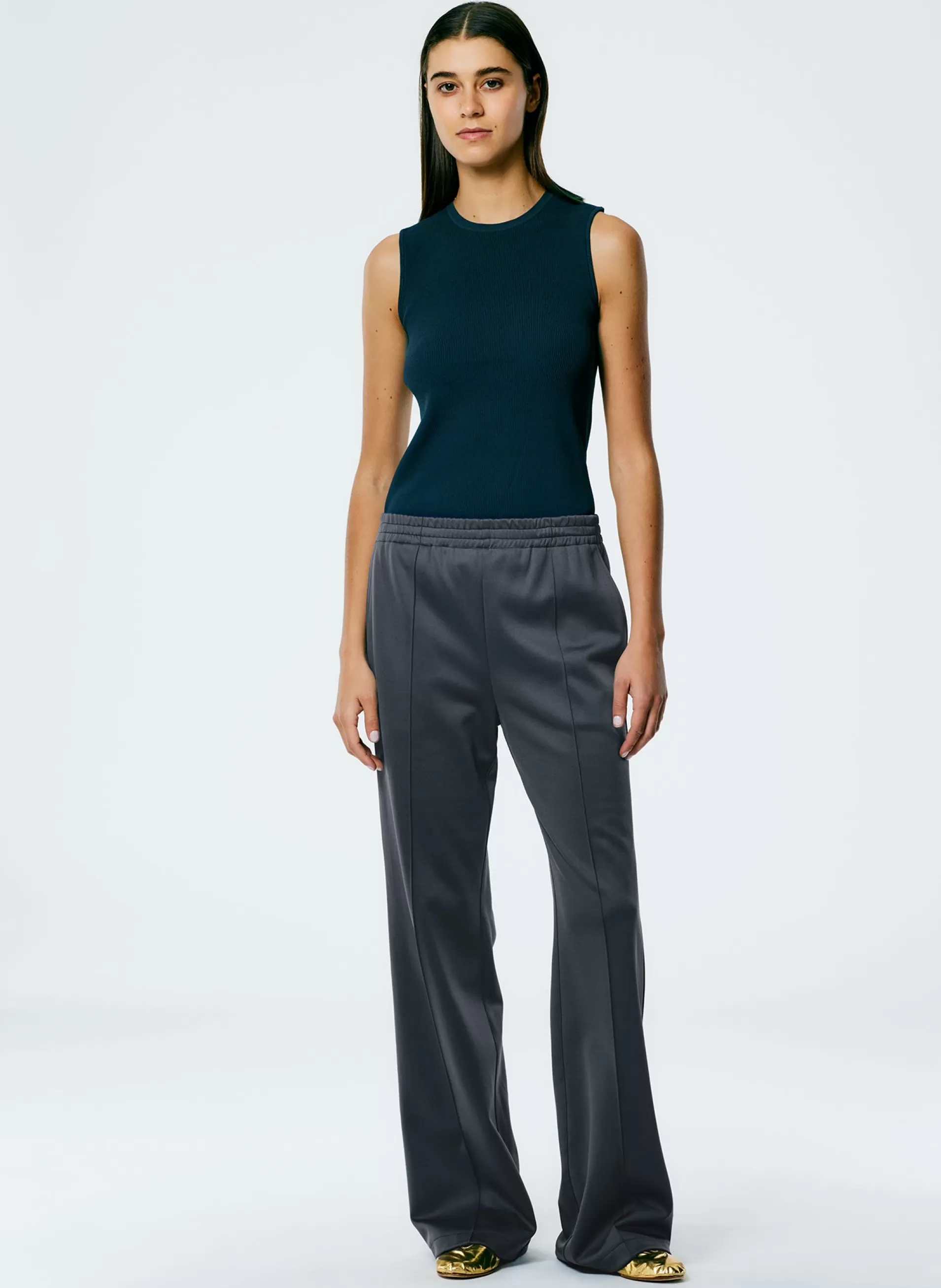 Cheap Tibi Active Knit Scottie Jogger Navy Fog