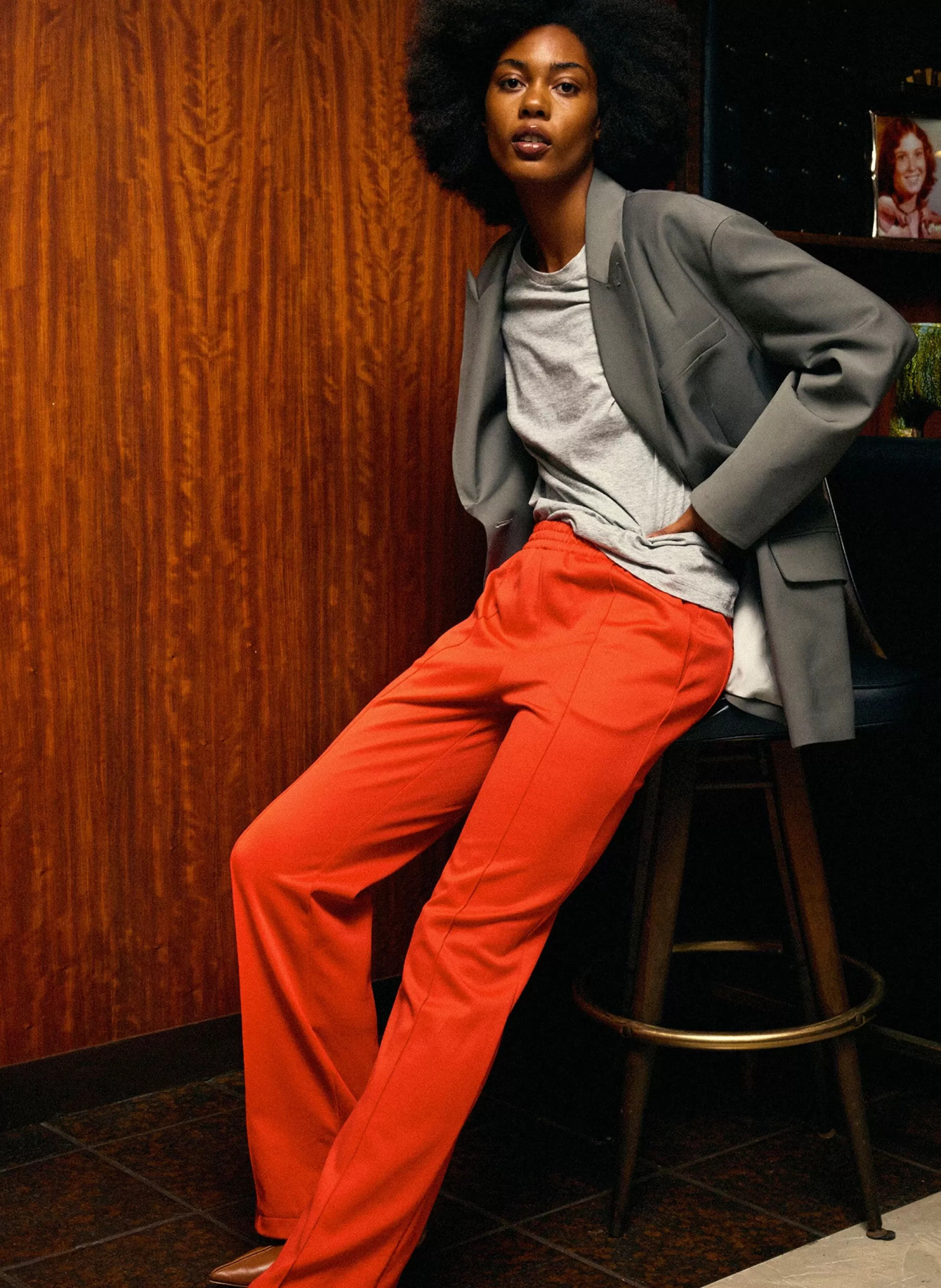Cheap Tibi Active Knit Scottie Jogger Red