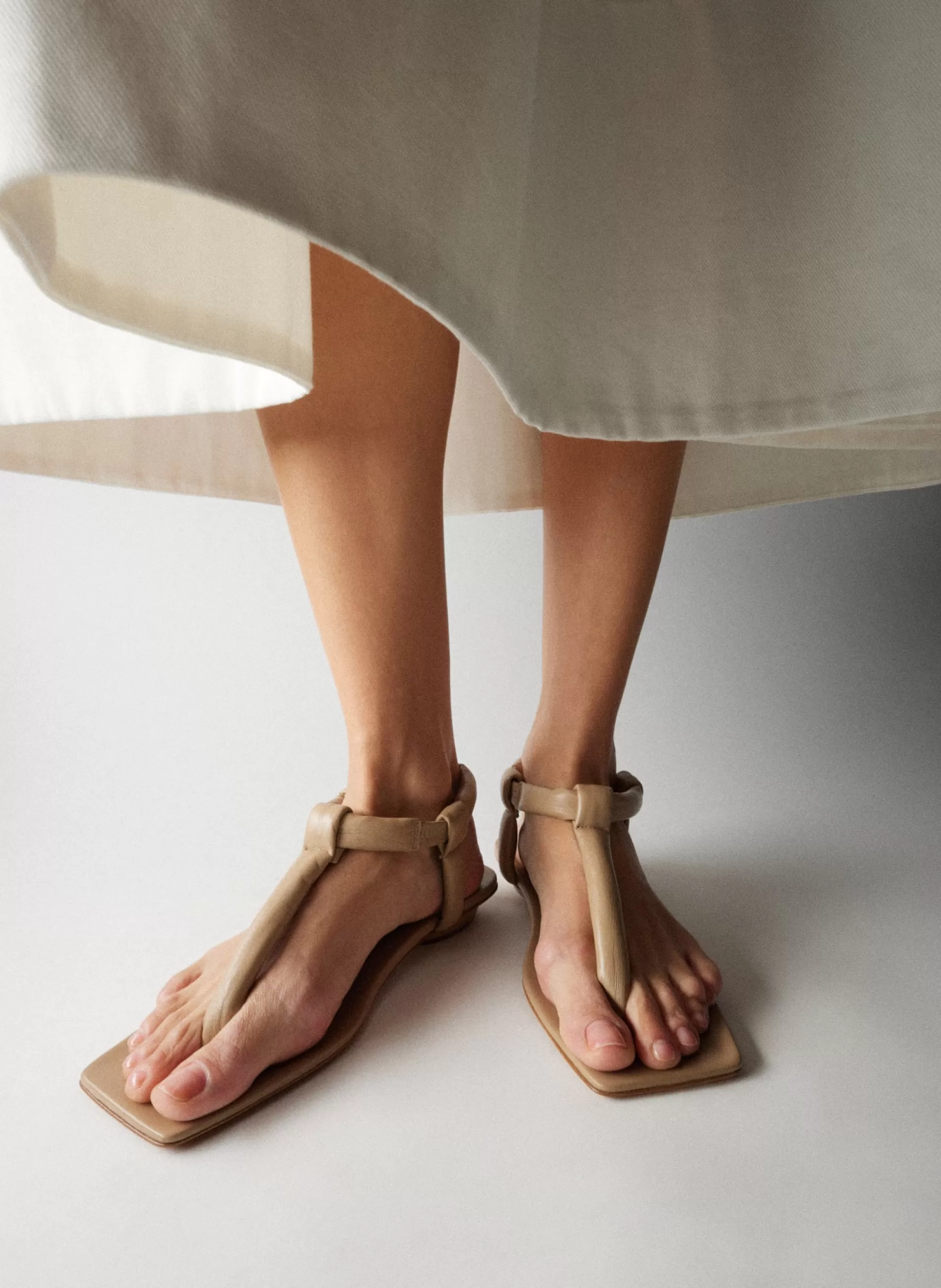 Cheap Tibi Aston Sandal Nude