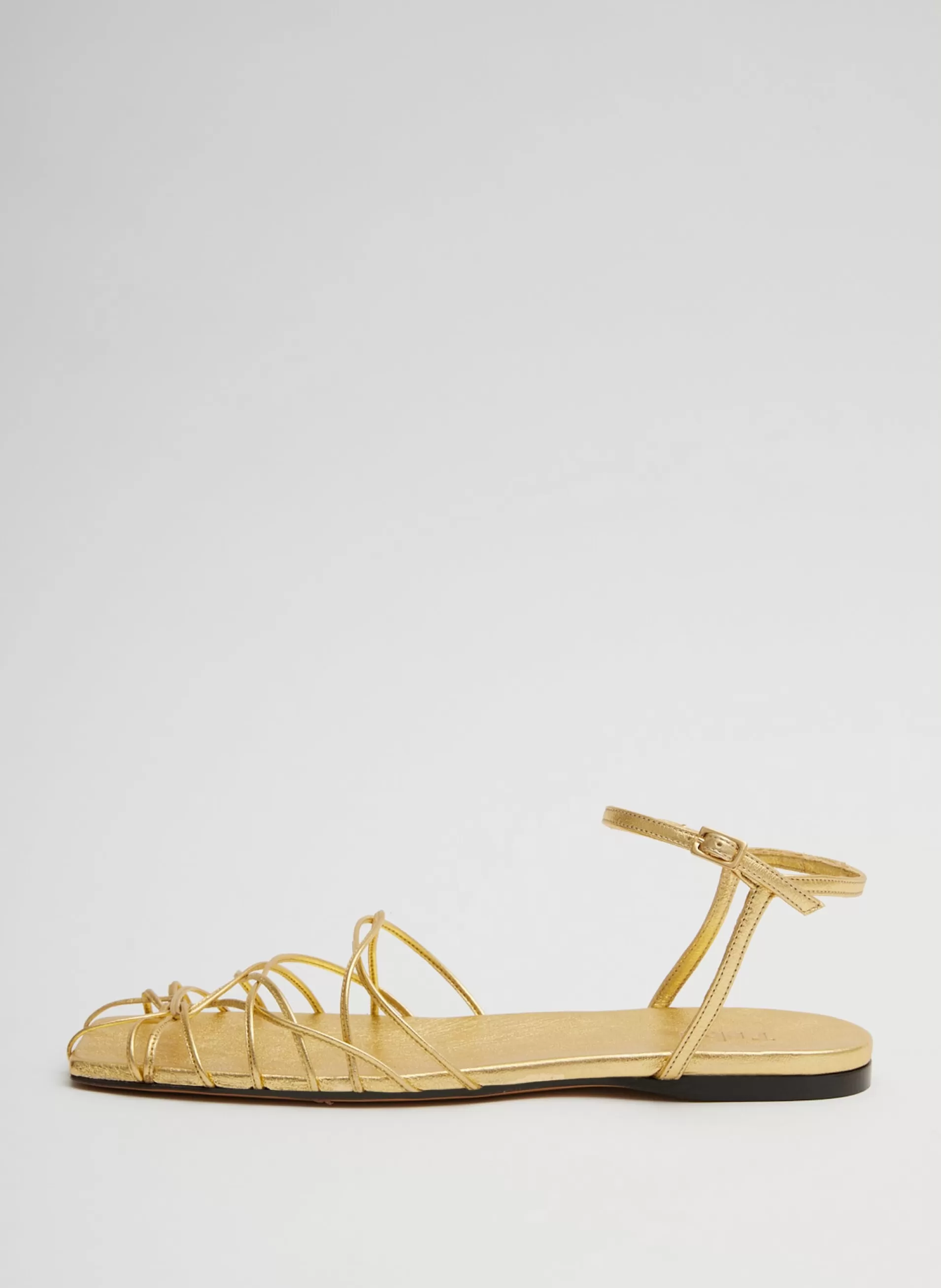 Sale Tibi Berneice Kidskin Sandal Gold