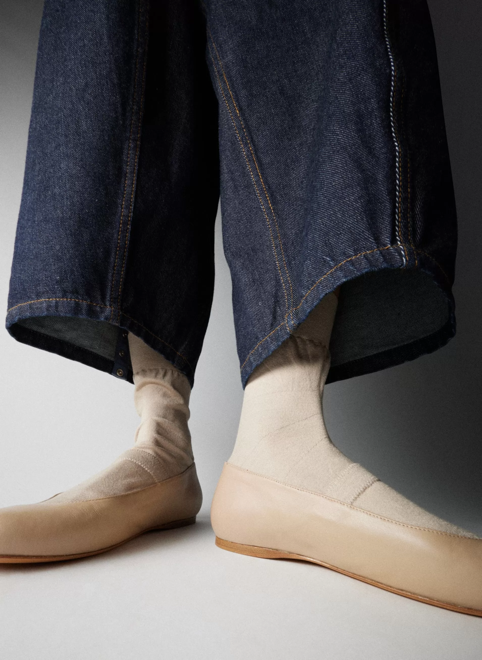 Hot Tibi Borg Sock Shoe Nude