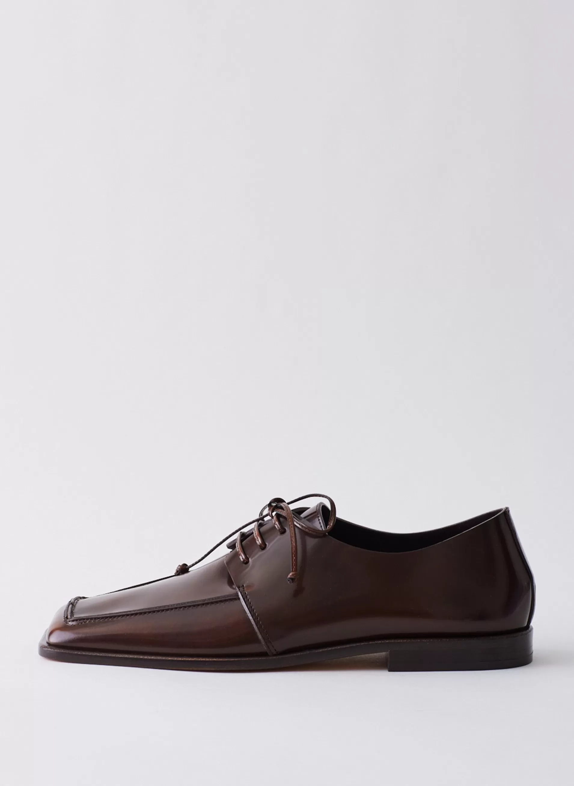 Fashion Tibi Brody Square Toe Loafer Espresso