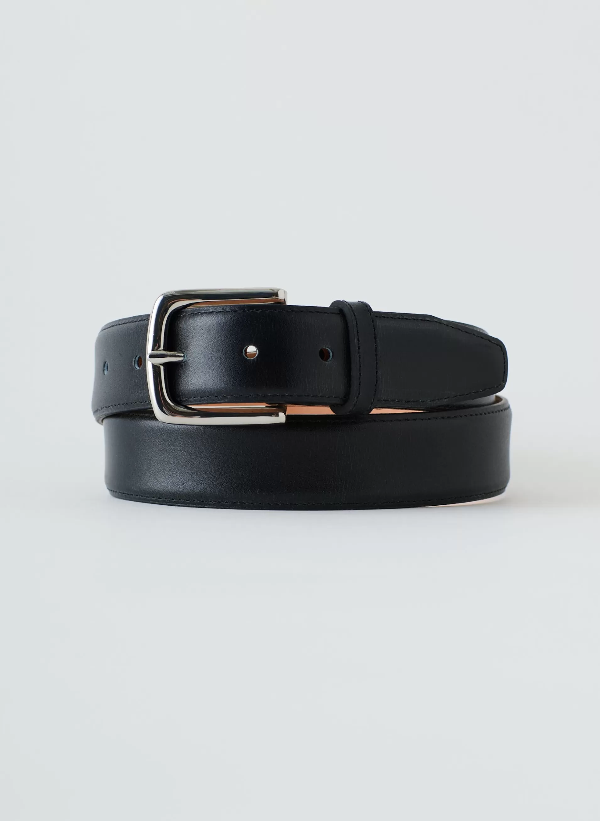 Discount Tibi Classic Men's Leather Belt Black