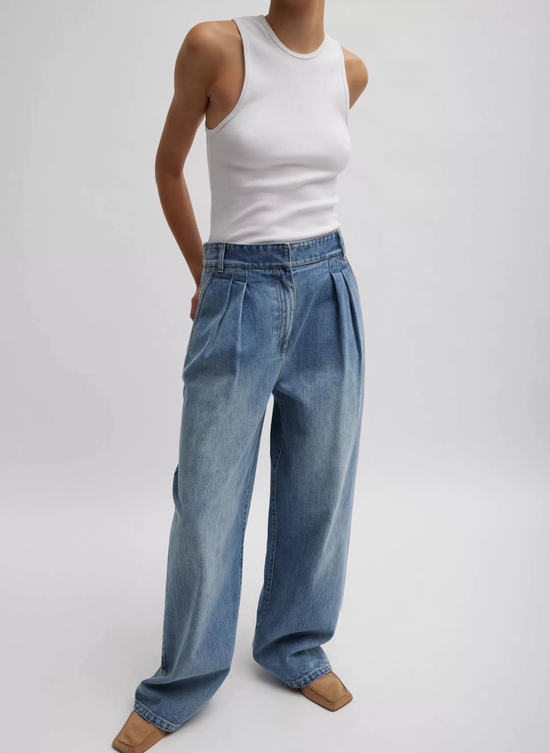 New Tibi Classic Wash Stella Jean Classic Blue