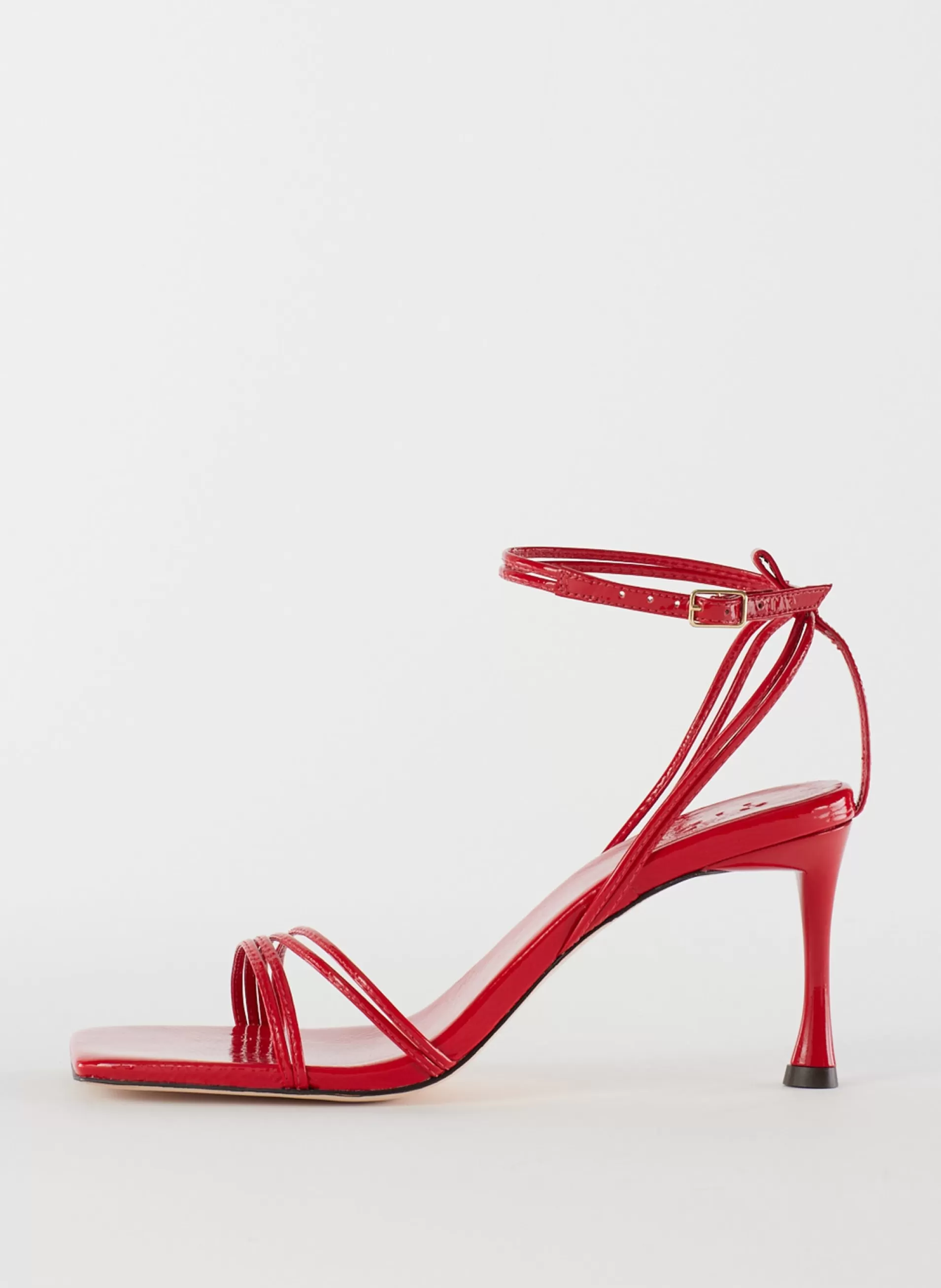 Cheap Tibi Guy Naplack Sandal Cherry Red