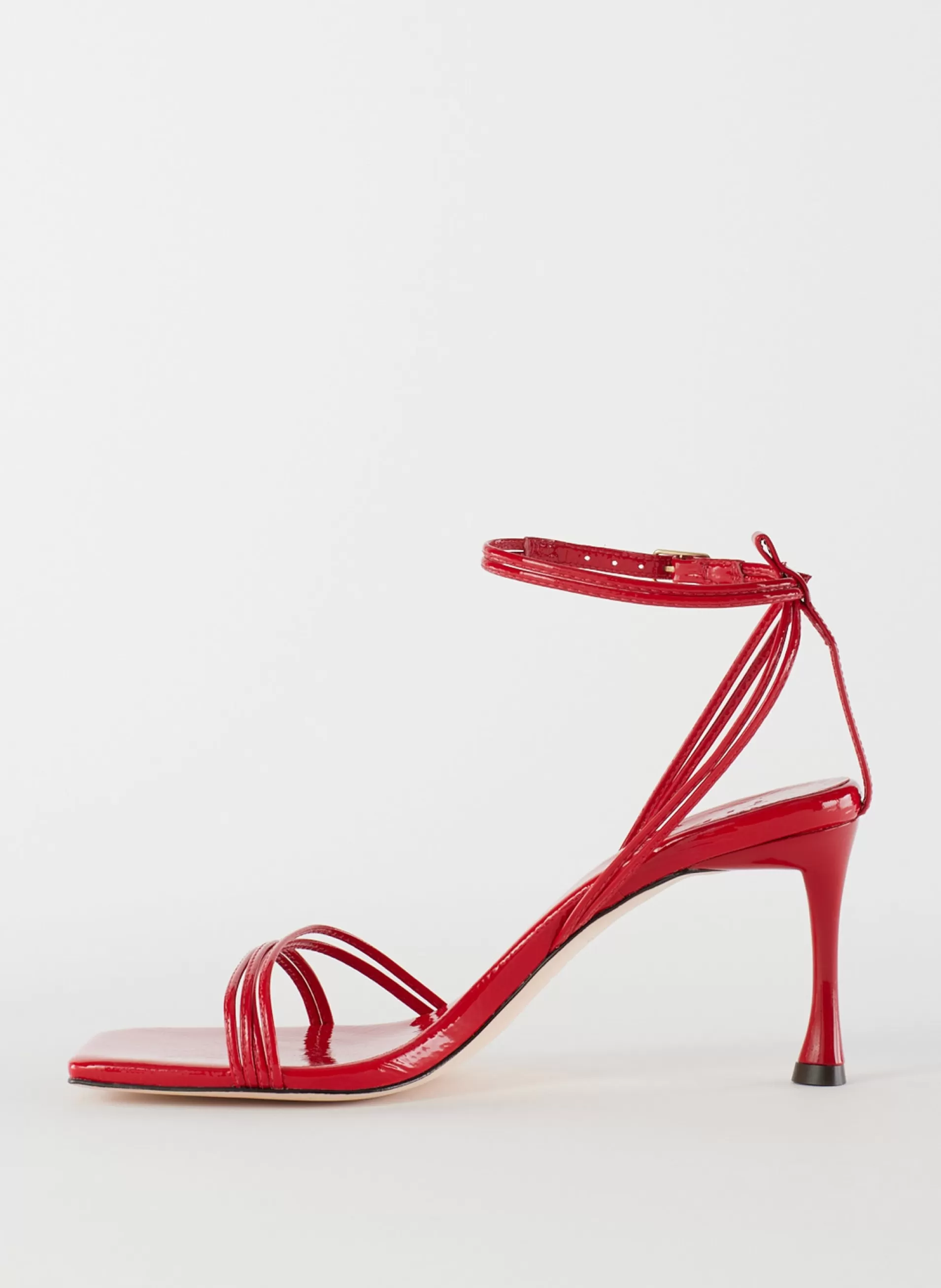 Cheap Tibi Guy Naplack Sandal Cherry Red