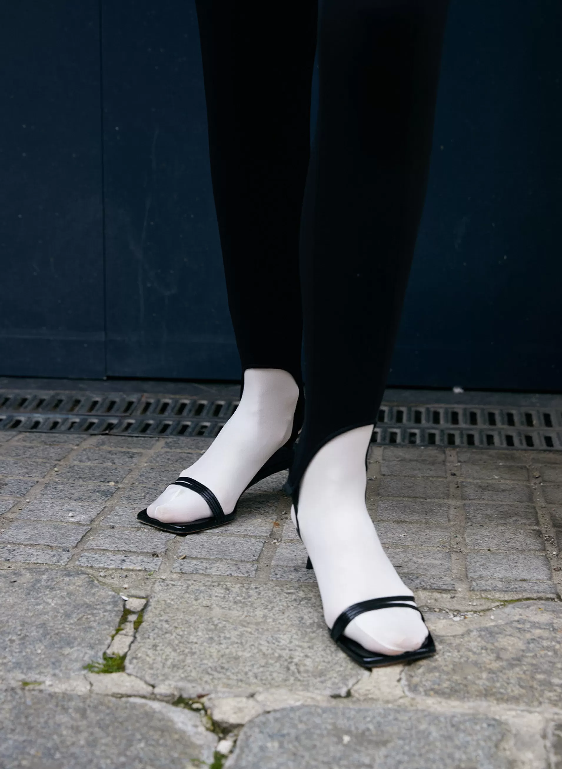 Flash Sale Tibi Jim Naplack Sandal Black