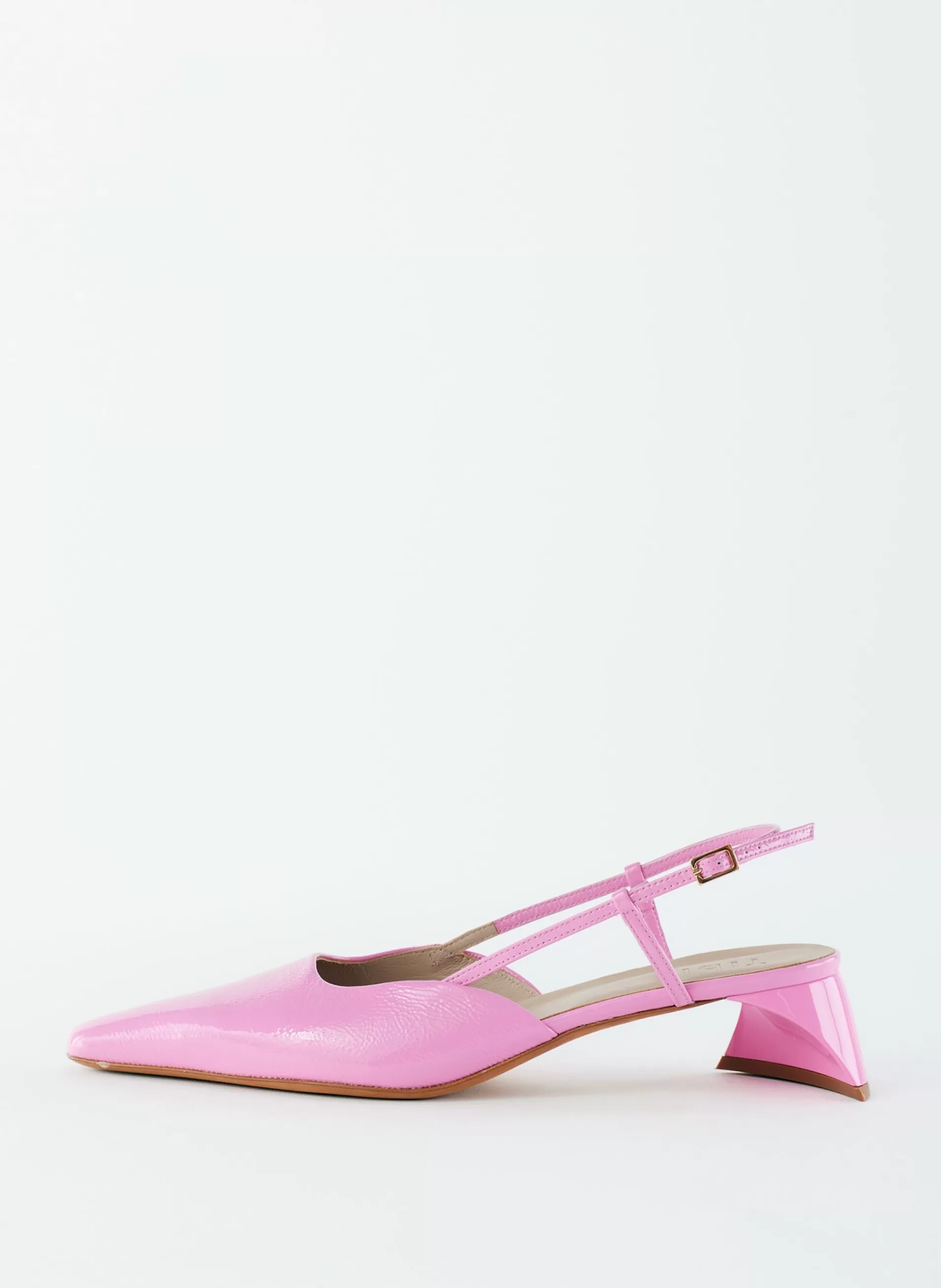 Cheap Tibi Patent Leather Oscar Slingback Baby Pink