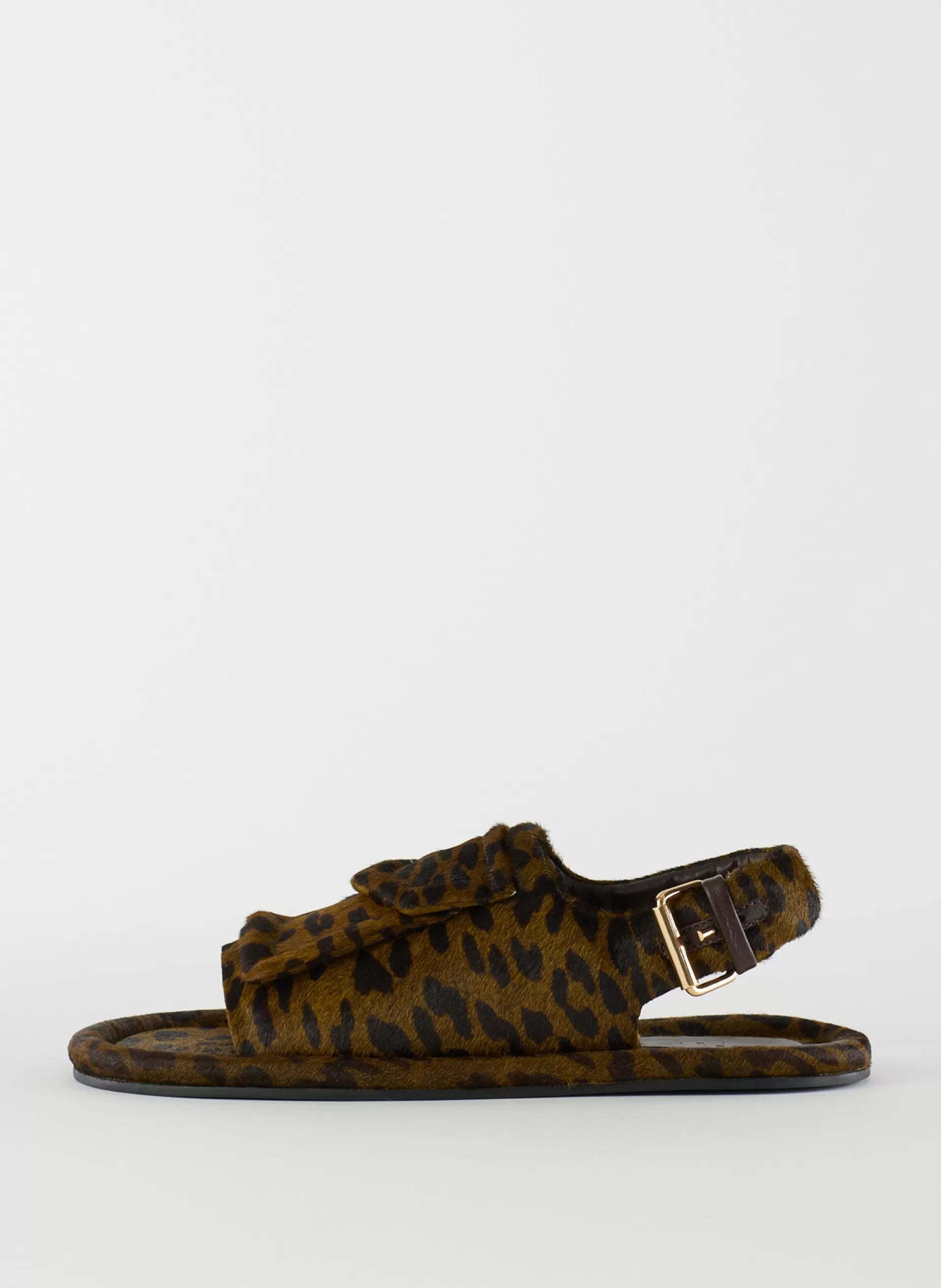 Hot Tibi Pony Hair Calf Print Slingback Beryen Sandal Olive Green