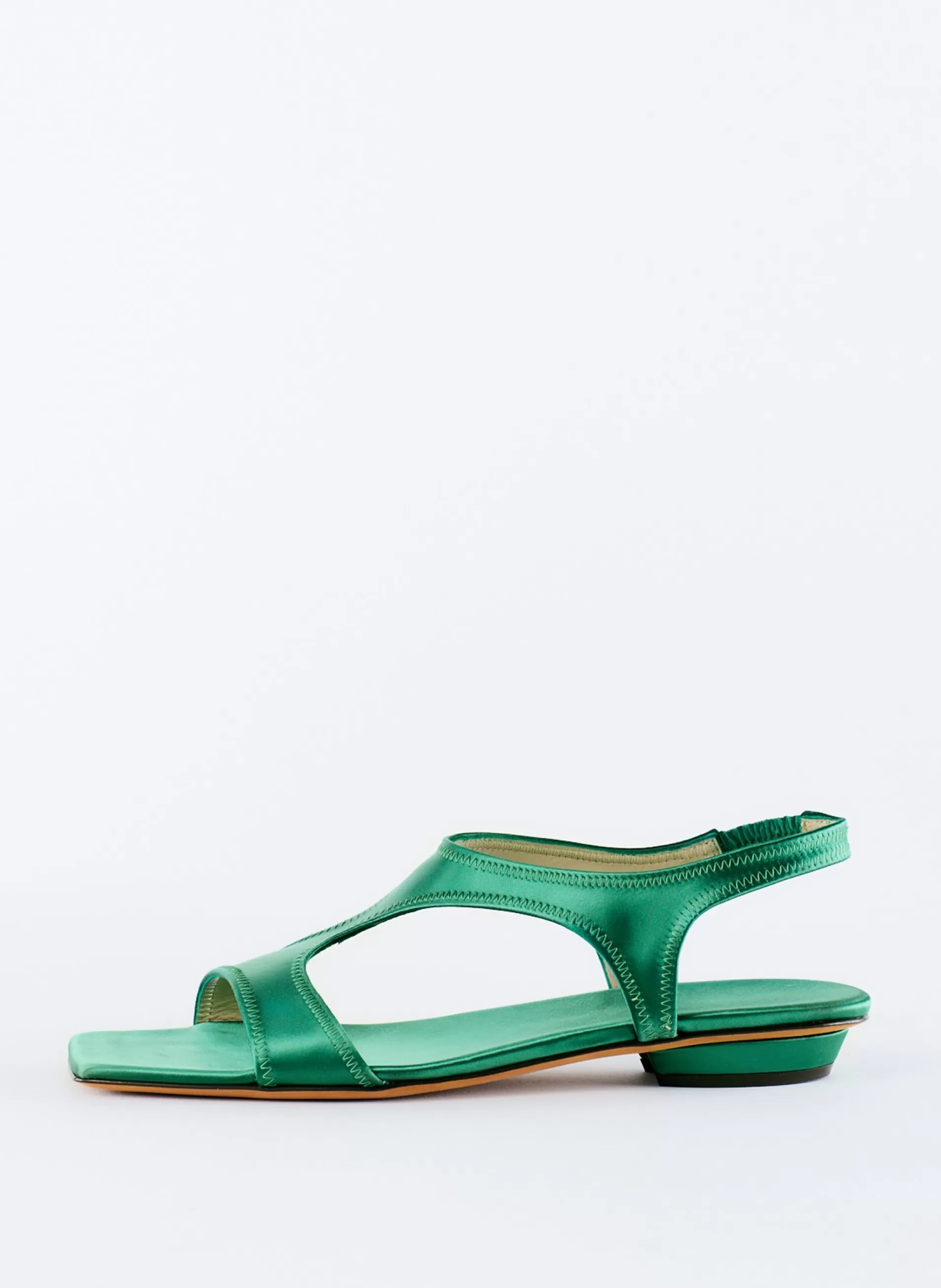 Outlet Tibi Rubin Satin Sandal Green
