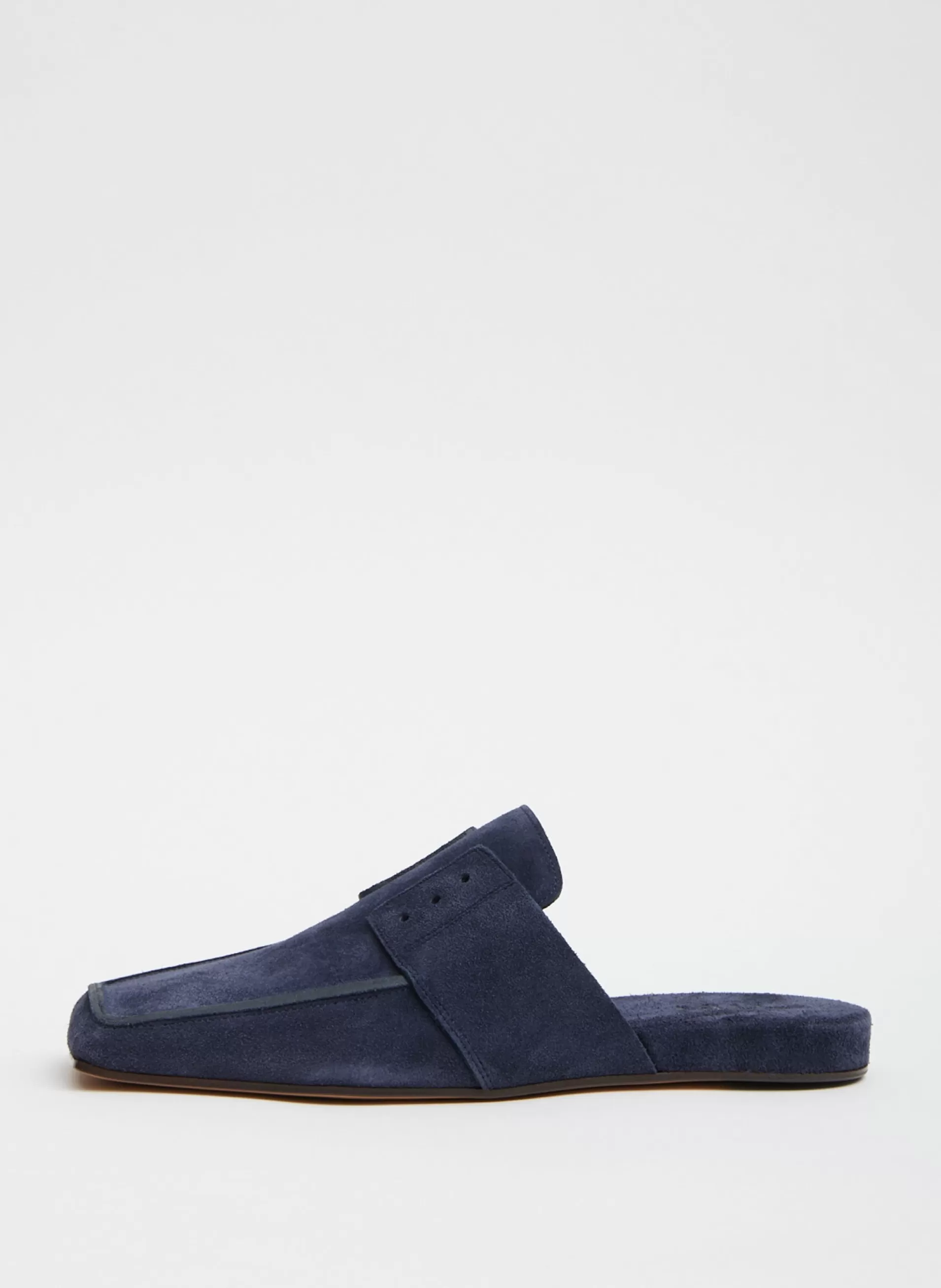 Sale Tibi Suede Granger Slide Navy
