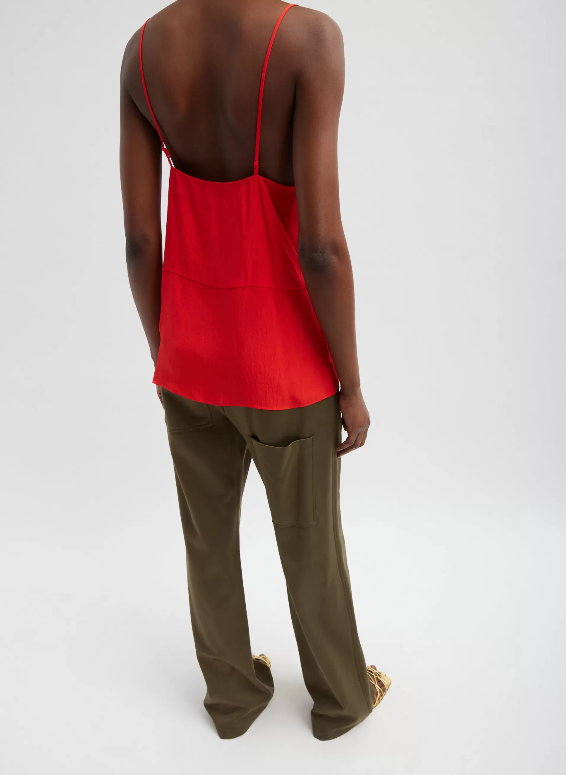 Shop Tibi The Slip Cami Red