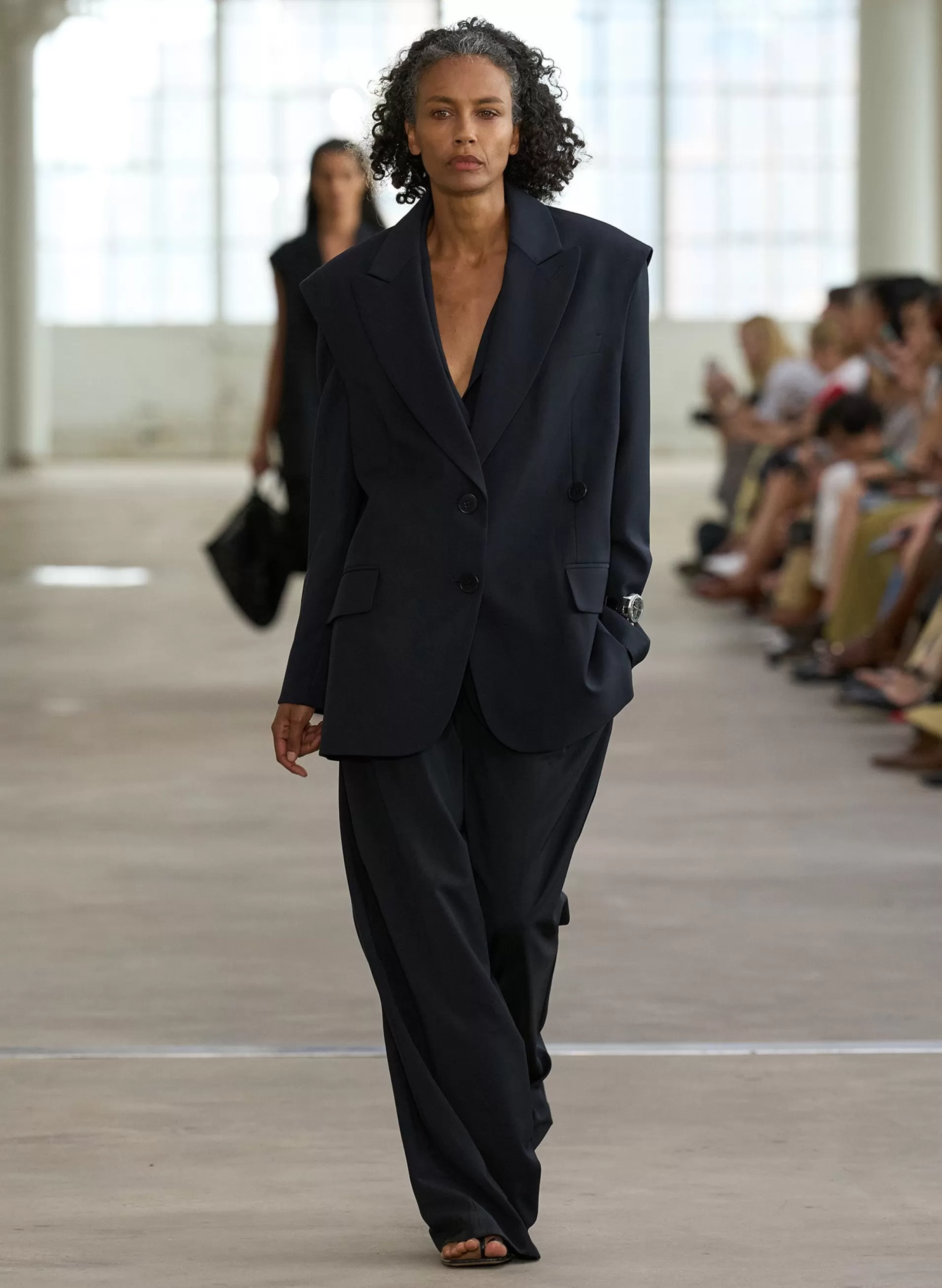 Best Tibi Tropical Wool Stella Pant Navy