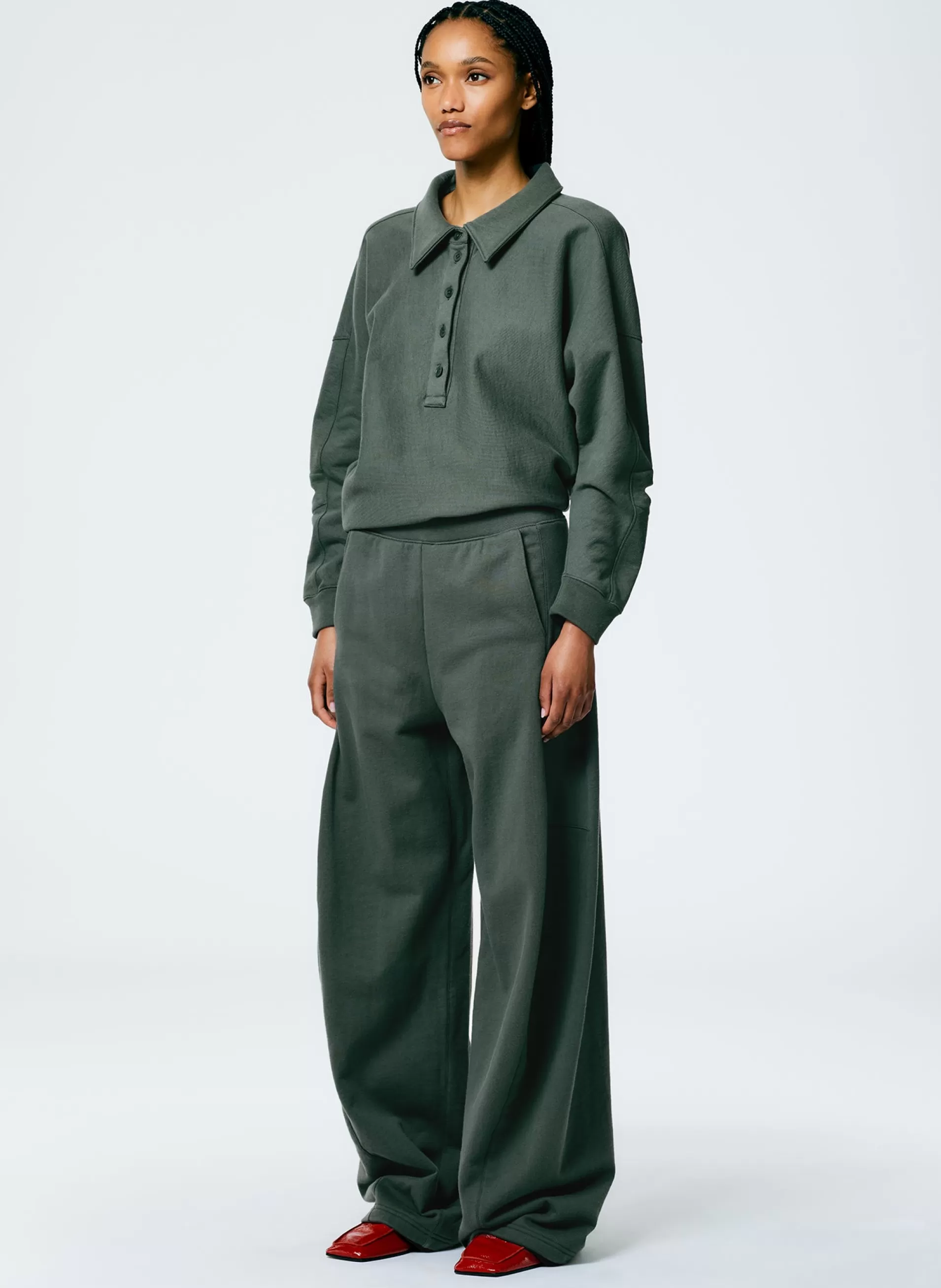 Cheap Tibi Winslow Sweatpant - Petite Grey Pine