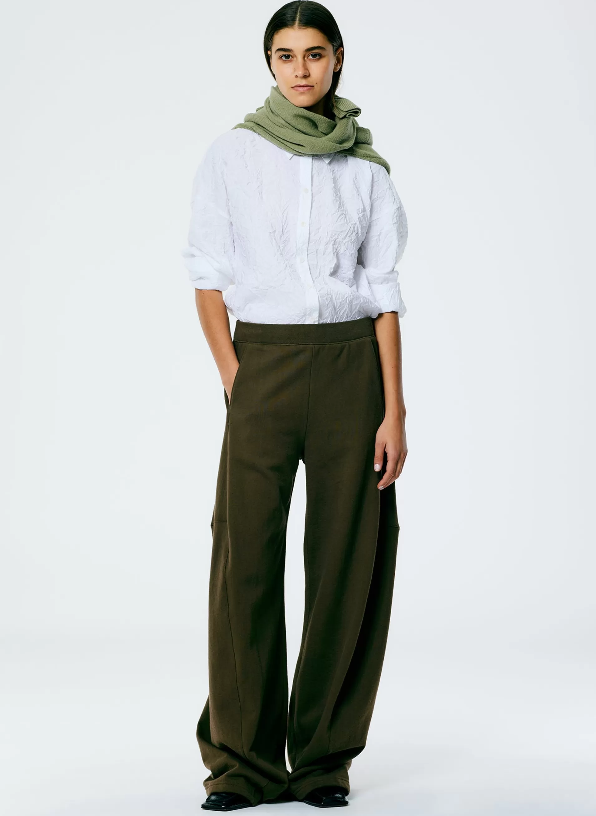 Cheap Tibi Winslow Sweatpant - Regular Wood