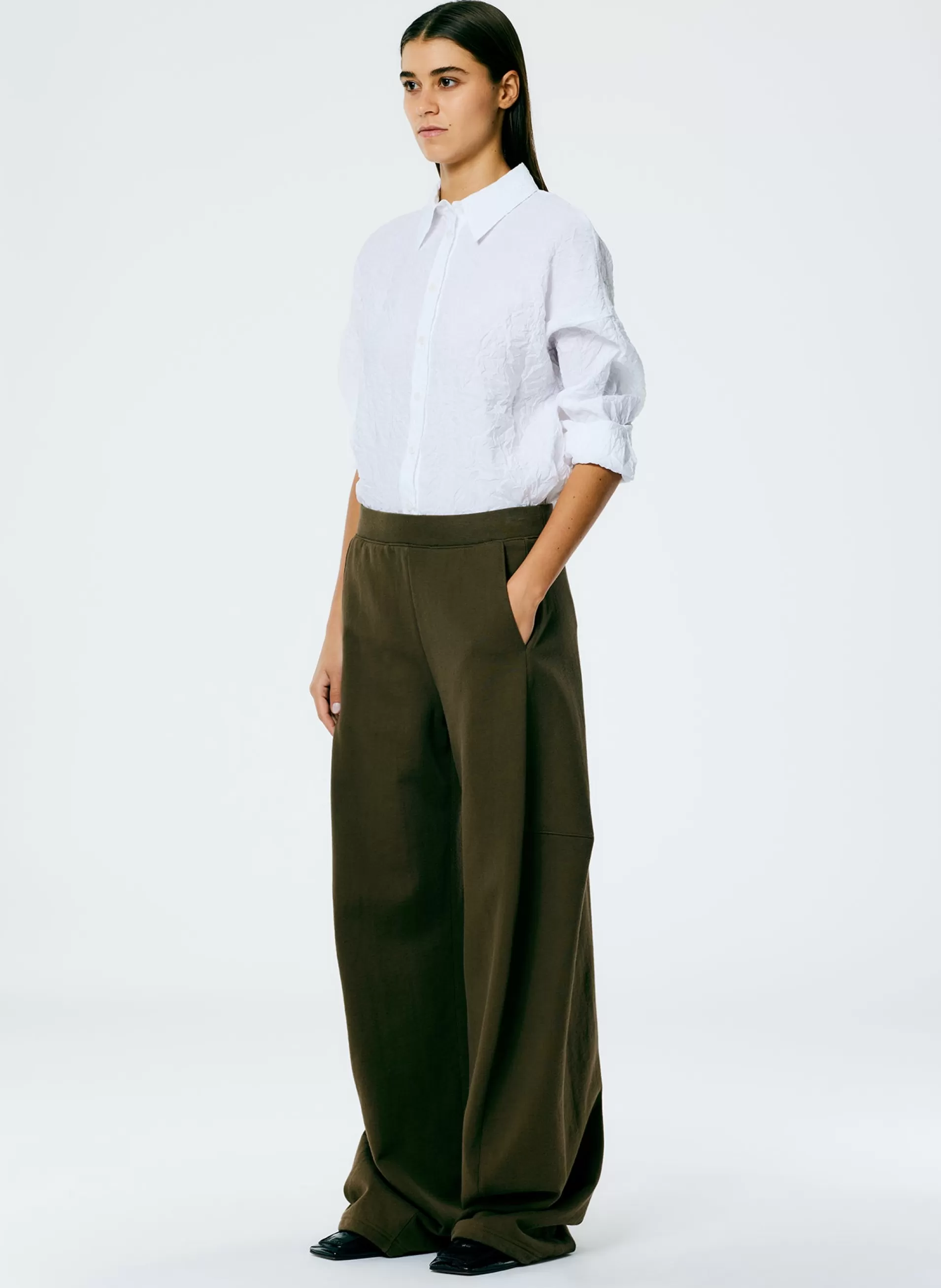 Cheap Tibi Winslow Sweatpant - Regular Wood